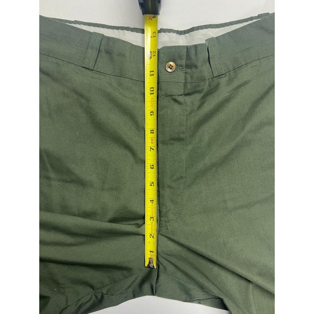 Vintage Sears Perma Prest Mens Green Dress Pants Size 34 x 30 Office Casual - Picture 6 of 13